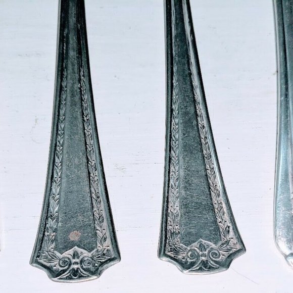 Mixed Lot 9 Antique Silver Plated Flatware Forks, Oxford Holmes & Edwards & More - Picture 8 of 13